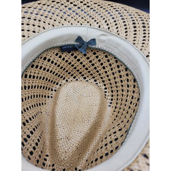 Olive and PIque Adjustable STRAW hat main image 6